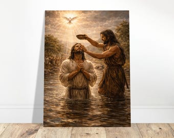 Póster Iluminación Divina: El Bautismo de Cristo