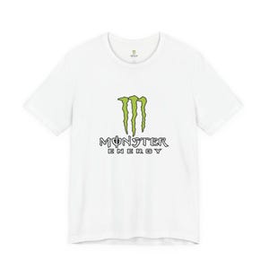 Monster Energy Logo Tee | Energy Drink Graphic T-Shirt image 2