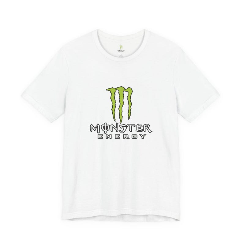 Monster Energy Logo Tee | Energy Drink Graphic T-Shirt image 2