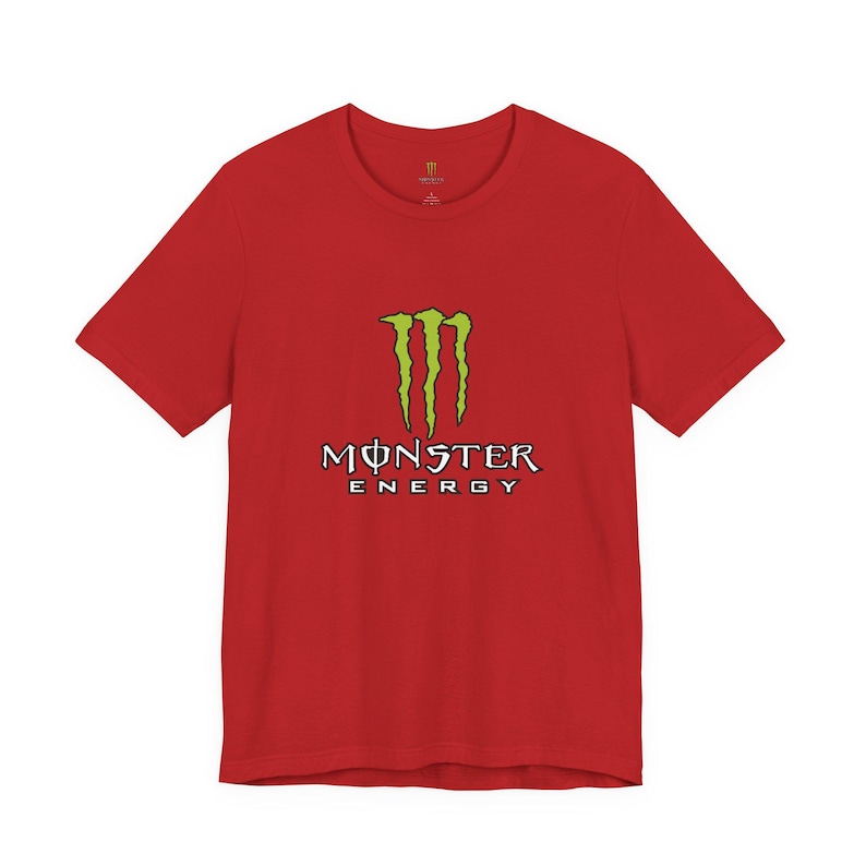 Monster Energy Logo Tee | Energy Drink Graphic T-Shirt image 20