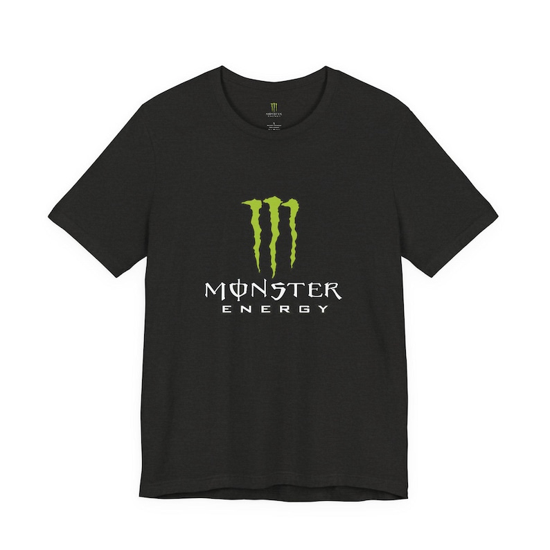 Monster Energy Logo Tee | Energy Drink Graphic T-Shirt image 9