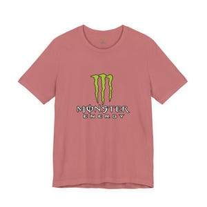 Monster Energy Logo Tee | Energy Drink Graphic T-Shirt image 4