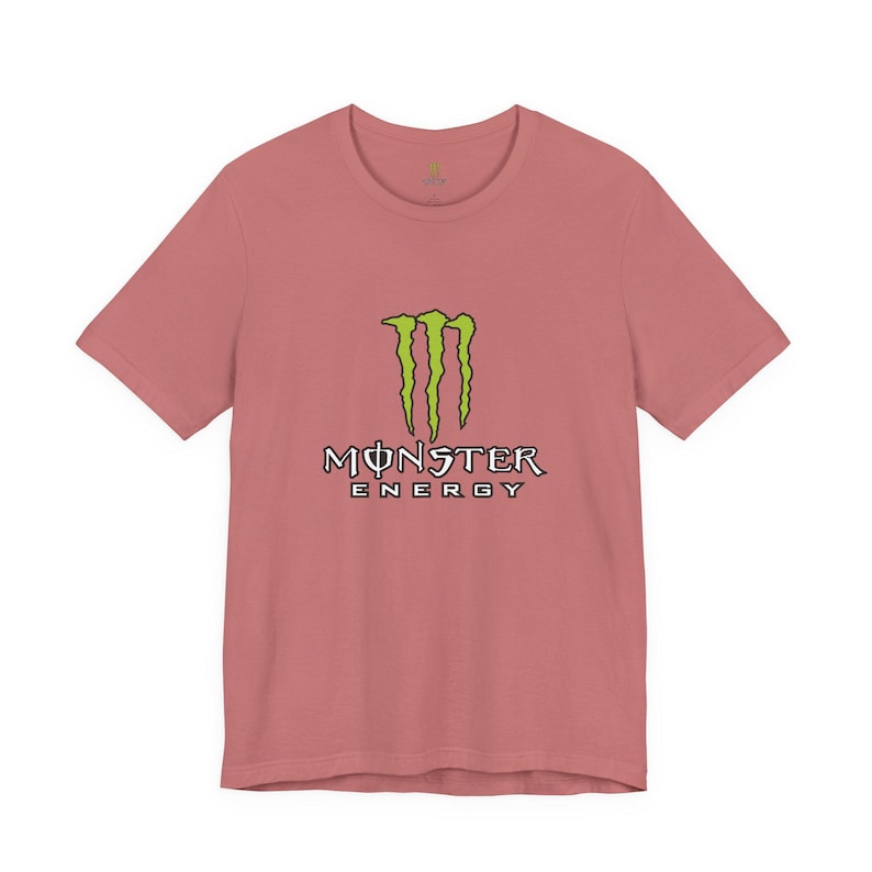 Monster Energy Logo Tee | Energy Drink Graphic T-Shirt image 4