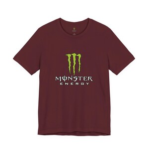 Monster Energy Logo Tee | Energy Drink Graphic T-Shirt image 18