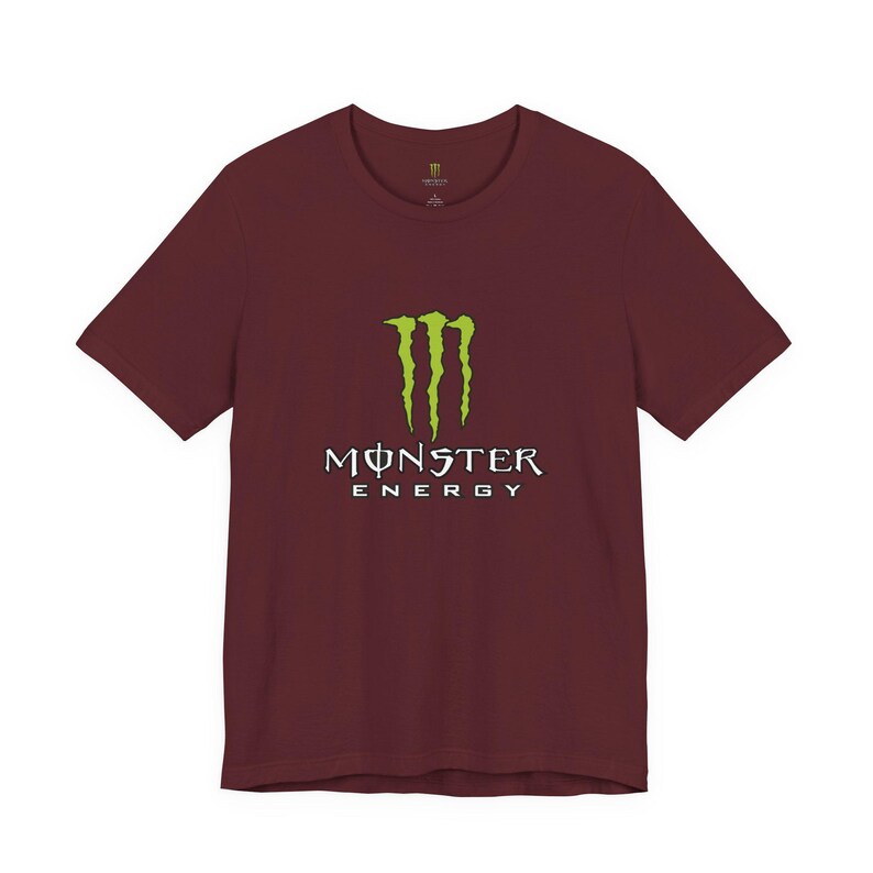 Monster Energy Logo Tee | Energy Drink Graphic T-Shirt image 18