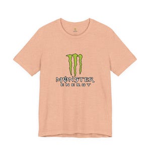 Monster Energy Logo Tee | Energy Drink Graphic T-Shirt image 7
