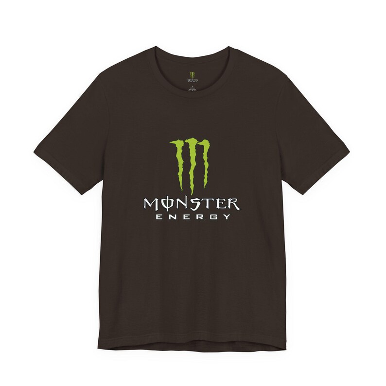 Monster Energy Logo Tee | Energy Drink Graphic T-Shirt image 5