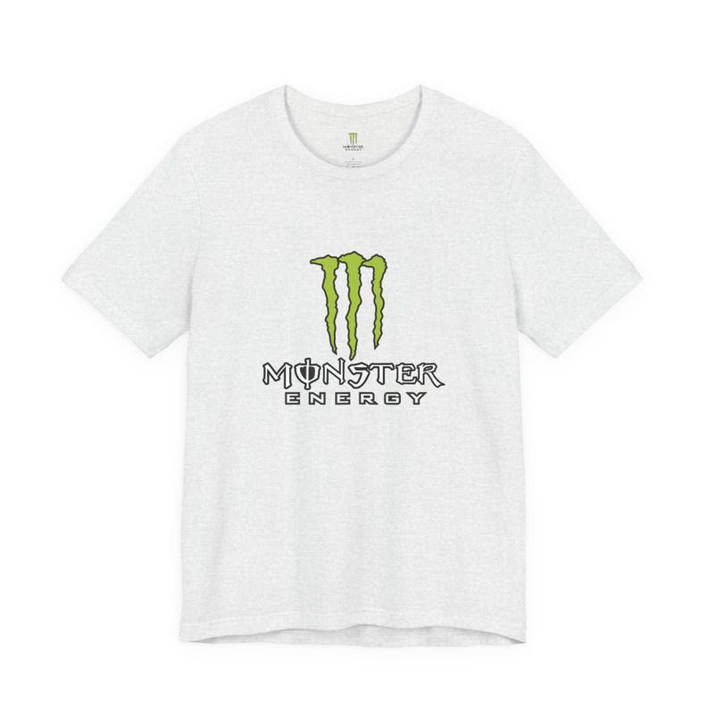 Monster Energy Logo Tee | Energy Drink Graphic T-Shirt image 3