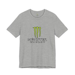 Monster Energy Logo Tee | Energy Drink Graphic T-Shirt image 12