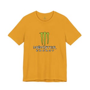 Monster Energy Logo Tee | Energy Drink Graphic T-Shirt image 8