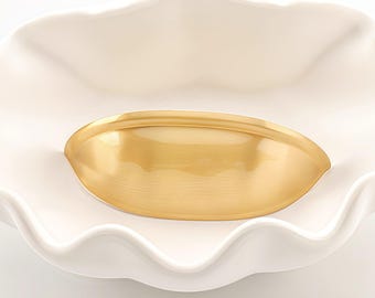 Armoire en laiton haut de gamme demi-lune à tirer, poignée de tiroir, poignée de tasse, matériel en laiton doré pour armoires de cuisine, commode, armoire