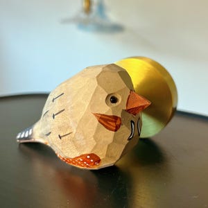 Handmade Wood Bird Wall Hooks Kids Room Coat Hooks Brass Wall Hangers Cute Animal Hooks Nursery Decor Japanese Nordic Style Wooden Bird Hook