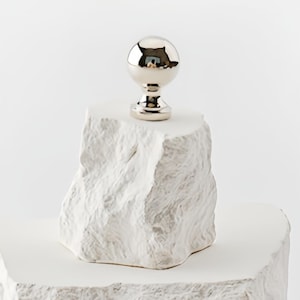 Modern Silver Cabinet Knobs Solid Brass Drawer Pulls Polished Chrome Dresser Knobs French Style Furniture Hardware Unique Wardrobe Handles image 10