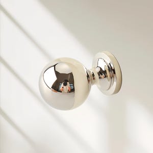Modern Silver Cabinet Knobs Solid Brass Drawer Pulls Polished Chrome Dresser Knobs French Style Furniture Hardware Unique Wardrobe Handles image 2