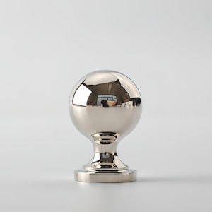 Modern Silver Cabinet Knobs Solid Brass Drawer Pulls Polished Chrome Dresser Knobs French Style Furniture Hardware Unique Wardrobe Handles image 5