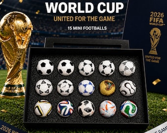 2026 WM Mini Fußball Set, Vatertagsgeschenk, Fußball Fan Sammelbox