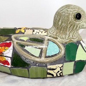 Mosaic Goose Duck Decoy Mosaic Statue Duck Goose Decoy