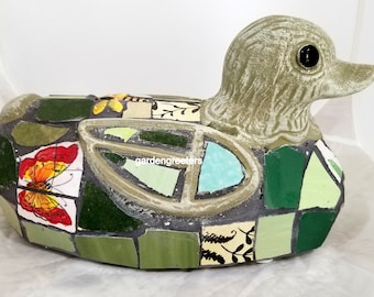 Mosaic Goose Duck Decoy Mosaic Statue Duck Goose Decoy