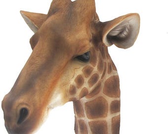 Giraffe Head Wall Mount Statue Giraffe Head Figurine