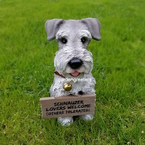 Schnauzer Statue Schnauzer Figurine Dog Statue Schnauzer decor