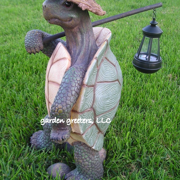 Solar Turtle Statue Turtle garden statue with Solar Light Turtle Figurine
