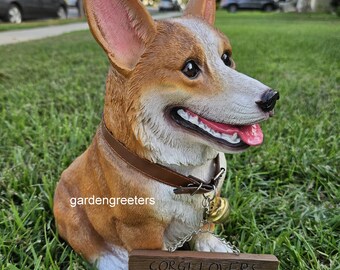 Corgi Dog Statue Corgi Figurine Dog Statue Corgi