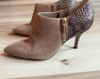 MICHAEL Michael Kors Tan and Brown Ankle Booties