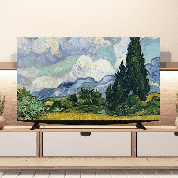 Modern Minimalist Dustproof TV Cover – Large 75" Screen Cloth for Stylish Protection
