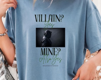 ヴィラン・イエス・マイン・アルソー・イエス・シャツ コンフォートカラーズ ヴィランTシャツ ブックトック ダークロマンスシャツ 読者ギフト