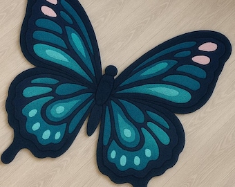 Alfombra de lana tejida a mano / Diseño, forma y tamaño personalizados