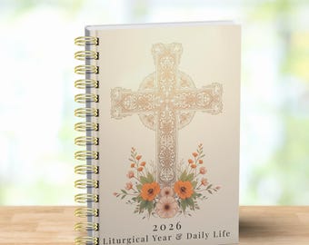 Orthodoxe planner voor 2026 | Liturgische planner 12 maanden | Afdrukbare pdf-kalender