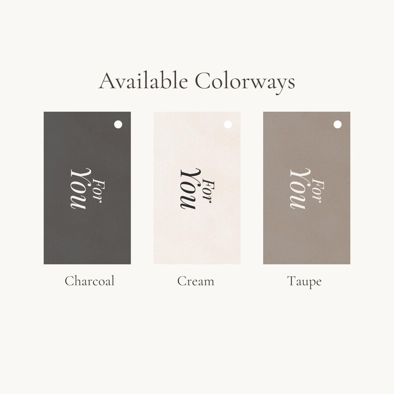 For You Gift Tags Printable Minimalist Neutral Gift Tags Modern Elegant ...