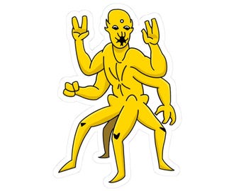 Yellow Alien - Sticker