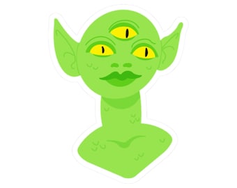 Green Alien - Sticker