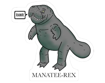 Manatee-Rex - Sticker