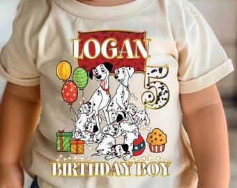 Custom Character Disney 101 Dalmatians Shirt, Disney Dog Birthday, Disney Trip Matching Family Tee, Birthday Pongo Perdita Cruella De Vil