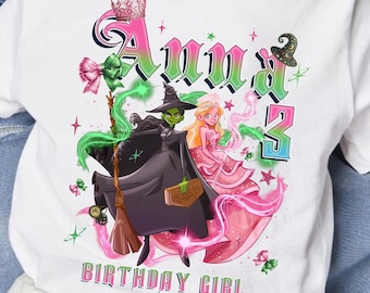Personalized Wicked Movie Birthday Girl Tee, Changed For Good Shirt, Wizard Of Oz, Custom Wicked Birthday Gifts, Birthday Party