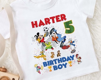 Football Mickey Shirt, Family Mickey And Friends Sport Tee, Minnie Donald Pluto, Disney Mickey, Walt Disney World, Disney Birthday