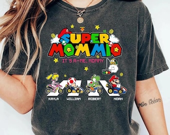 Super Mommio Shirt, It’s A Me Mommy, Personalized Name Tee, Mothers Day Gift, Gamer Mom, Super Mom, Best Gift for Moms