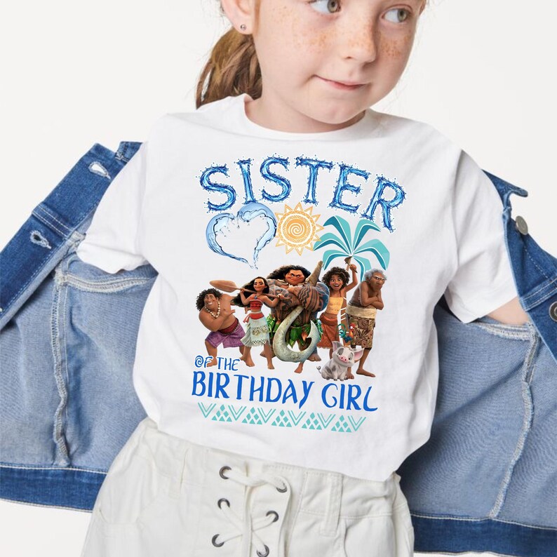 Chemise d'anniversaire Moana, t-shirt voyage d'anniversaire de princesse, anniversaire de famille assorti de Moana, T-shirt d'anniversaire personnalisé de princesse Moana, Walt Disney World image 3