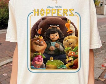 Disney Pixar Hoppers Shirt, Coquette Bow Tee, Hoppers Characters, Disney Movies Gift, Disney Family Matching, Disney Vacation Family