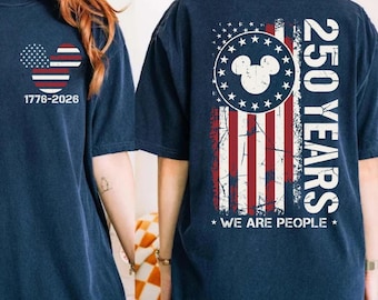 Disney 250 Celebrates America Shirt, Mickey America Flag, Disneyland 2026 Tee, Disneyworld Trip, Disney Trip, USA 250th Anniversary