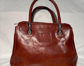 Vintage Valentina made in Italy satchel leather bag