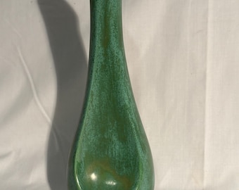 vase vintage en poterie verte Atlantic Mold, Mid-Century