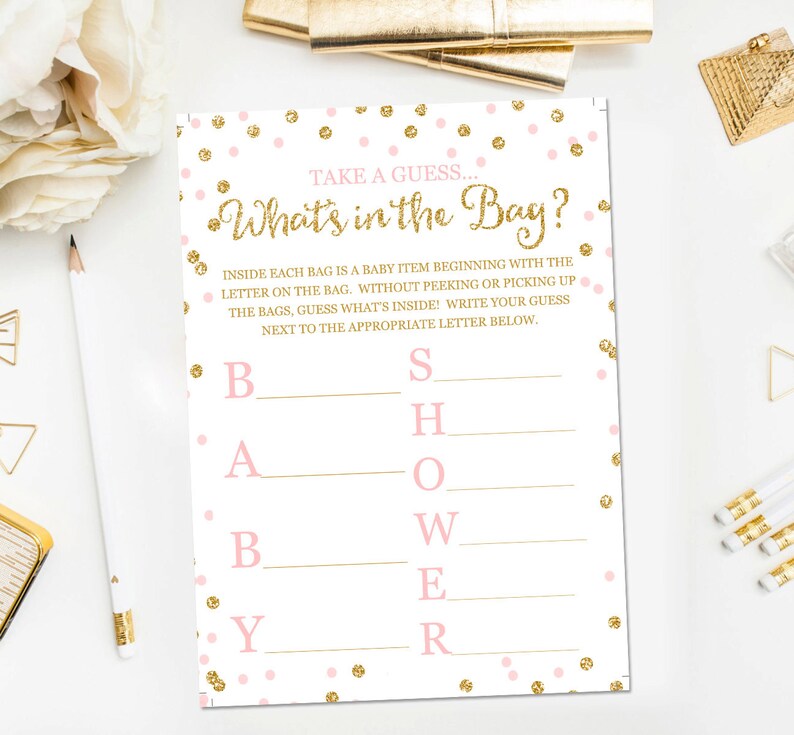 What S In The Bag Baby Shower Game Baby Shower Game Etsy What S In The Bag Baby Shower Game Baby Shower Game Etsy