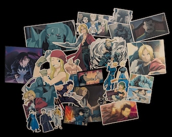 Steel Alchemist Anime Stickers - Waterproof, Scratch Resistant Stickers for Laptops, Notebooks, Water Bottles, etc.