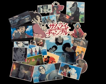 Hip Hop Swordsmen Anime Stickers- Waterproof, Scratch Resistant Stickers for Laptops, Notebooks, Water Bottles, etc.
