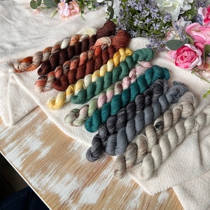 Hand Dyed Yarn, the Vulpine Collection, Minis Sets