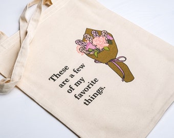 My Favorite Things Tote Bag, Yarn Bouquet