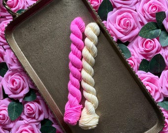Hand Dyed Yarn, Sock Yarn Minis, Pretty Guardians Collection Tonals